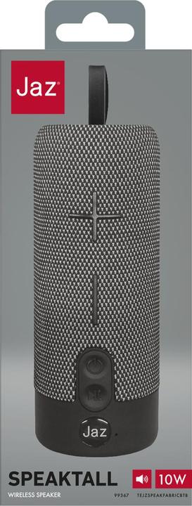 Actual product image JAZ True Wireless Stereo 10W multi-input fabric speaker (4 h, Rechargeable battery operated)