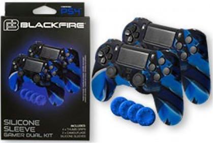 Produktbild Ardistel PS4 Gamer Dual Kit 2x Silicone Sleeve & 4xThumb Grips Blue