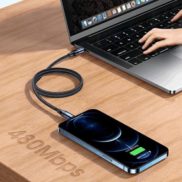 Actual product image Usams USB C — USB C (3 m, USB 2.0, 100 W)