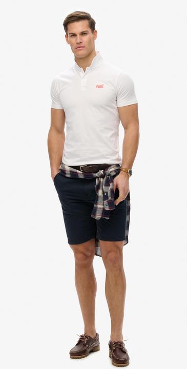Immagine prodotto Superdry Essential Jersey-Polohemd mit neonfarbenem Logo (XL)