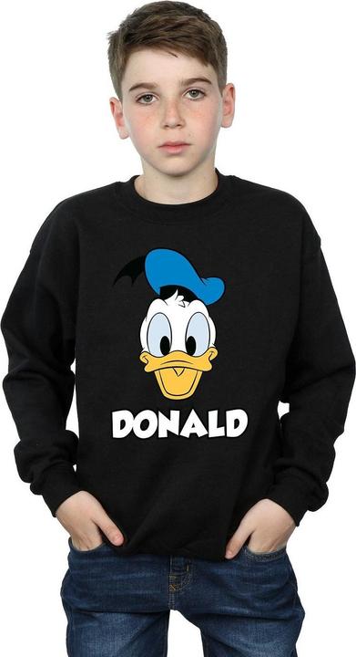 Actual product image Disney Boys Donald Duck Face Cotton Sweatshirt (116)