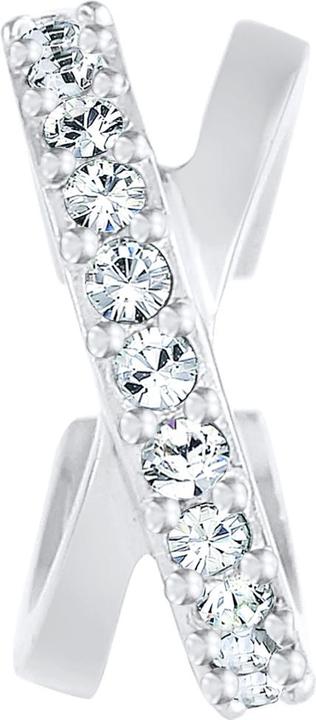 Immagine prodotto Elli Orecchini Orecchino Incrociato Cristalli Argento 925 (Cristallo di vetro, Argento 925)
