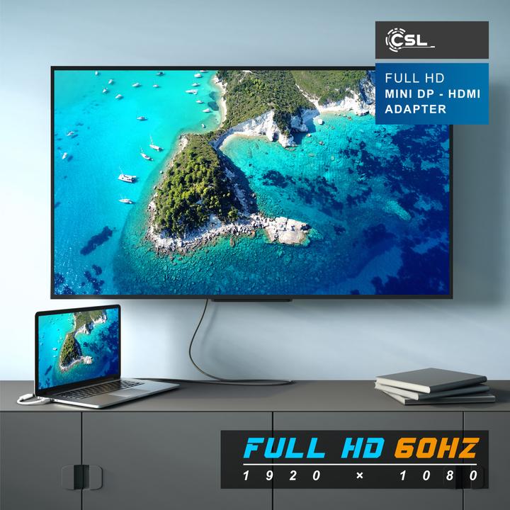 Actual product image CSL Mini DisplayPort to HDMI Adapter Cable (HDMI, 10 cm)
