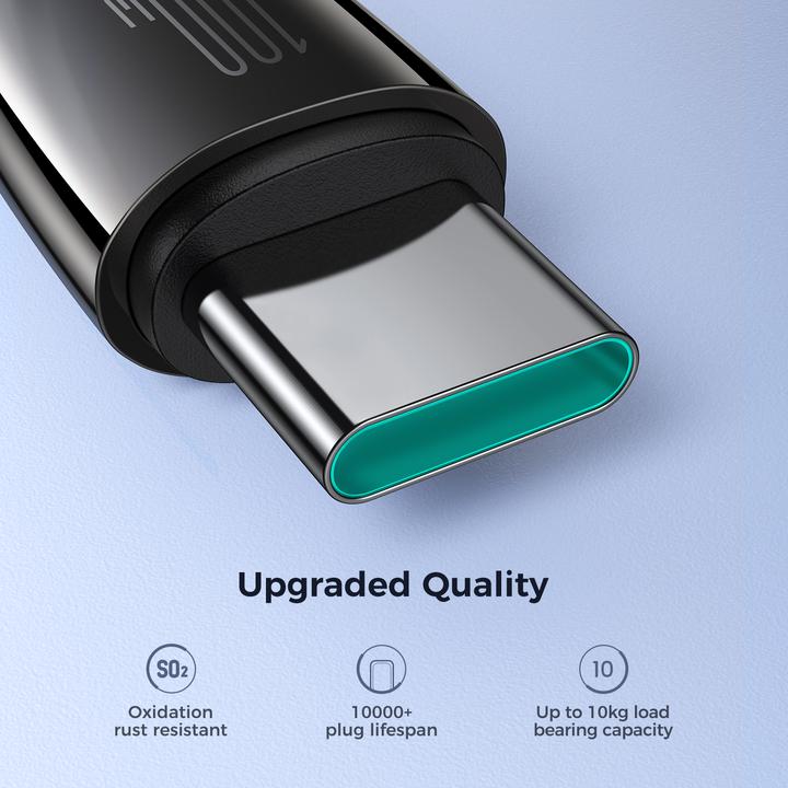 Produktbild Joyroom Cable Pioneer 100W USB to USB C SA31-AC6 / 100W / 1,2m (black) (1.20 m, 100 W)