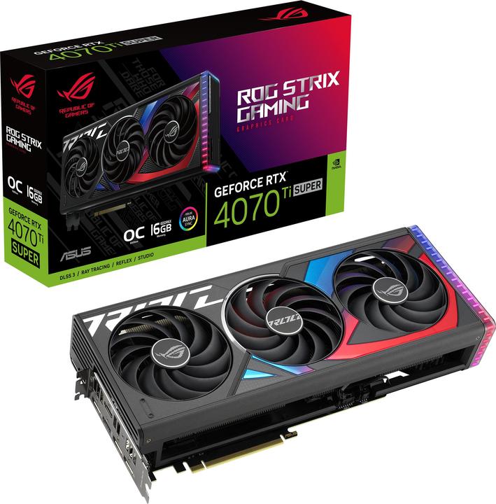 Image du produit ASUS Strix GeForce RTX 4070 Ti SUPER OC Edition (16 Go)