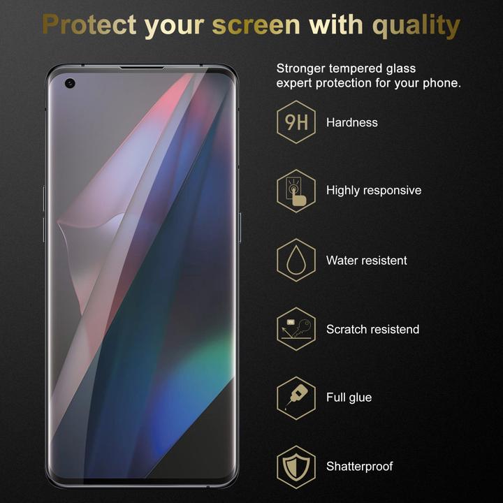 Actual product image Cadorabo Tempered Glass Tempered (1 Piece, Oppo Find X3 Pro)