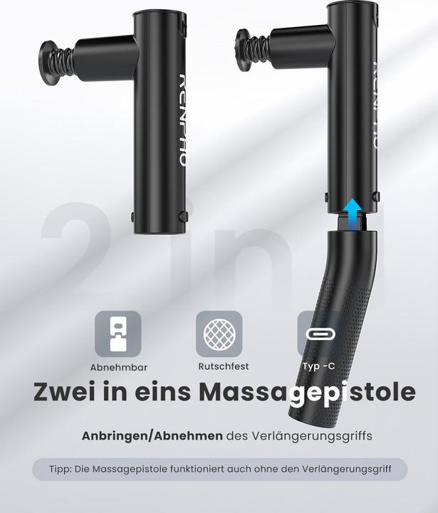 Actual product image Renpho Extend Massage Gun