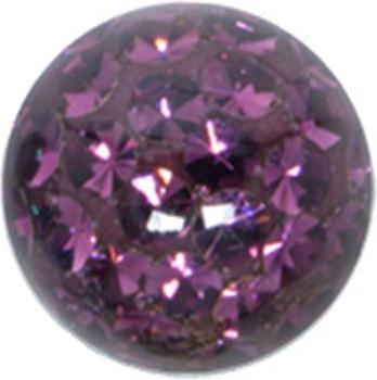 Bijouteria 1.2mm Piercing-Kugel (Kristall, Edelstahl, Epoxiharz)