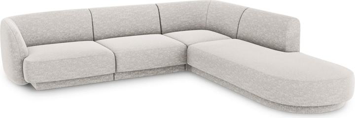 Image du produit Micadoni Canapé D'Angle Droit, "Miley", 6 Places, 255x248x70Fabriqué en Europe (Canapé d'angle)