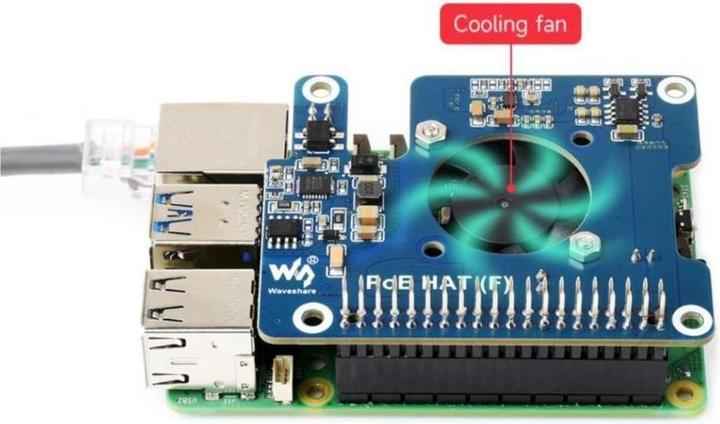 Produktbild Raspberry Pi EB120822 - Power Over Ethernet HAT (F) für 5