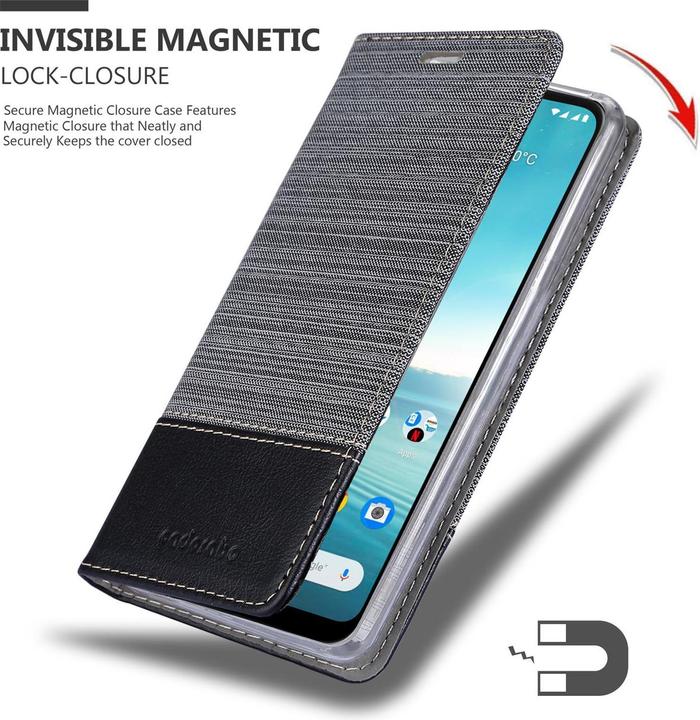 Produktbild Cadorabo Book Jeans Optik Cover (Nokia 3.4)