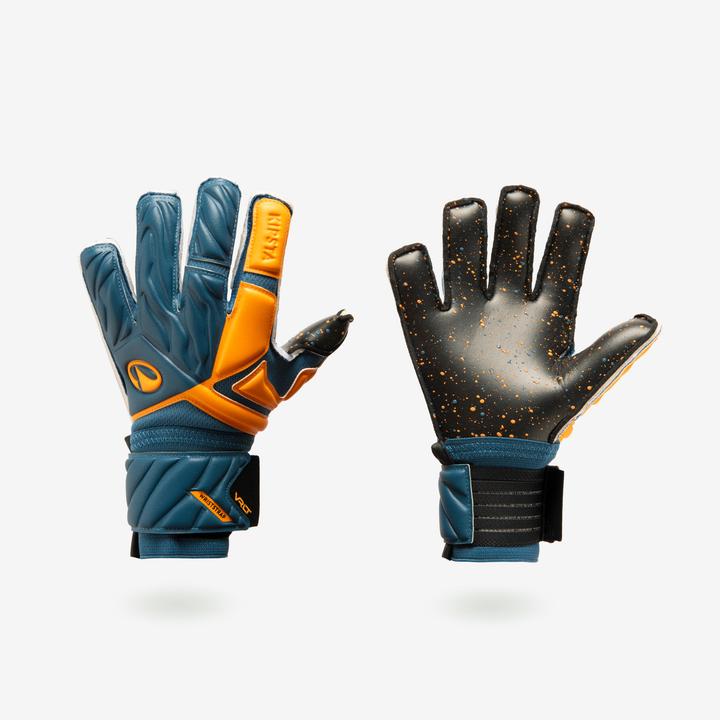 Kipsta Junior Goalkeeper Gloves F500 - Blue/Orange