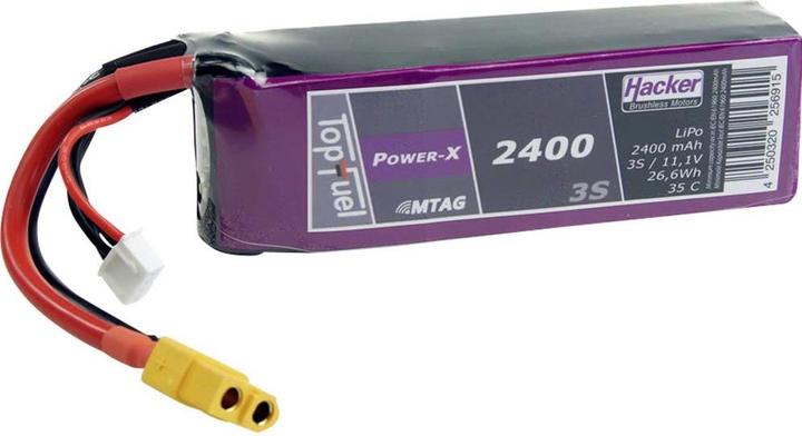 Hacker Pacchetto LiPo TF Power-X 2400-3S MTAG (11.10 V, 2400 mAh)