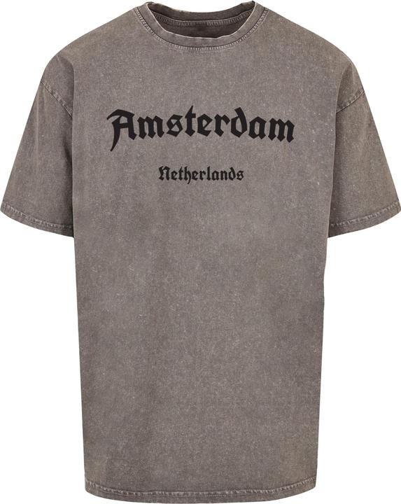 Merchcode Amsterdam Acid Washed Heavy Oversize Tee - 112231 (M)