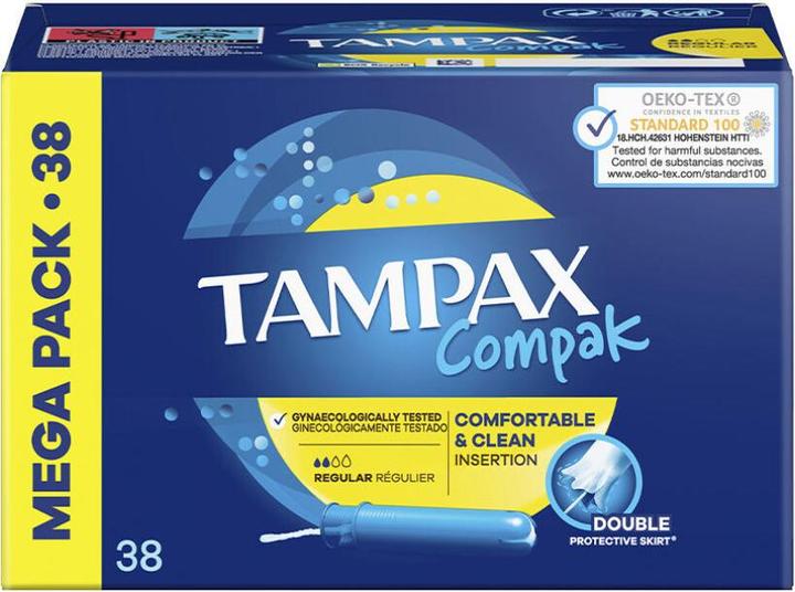 Actual product image Tampax COMPAK tampón regular 38 u (38 x, Regular)