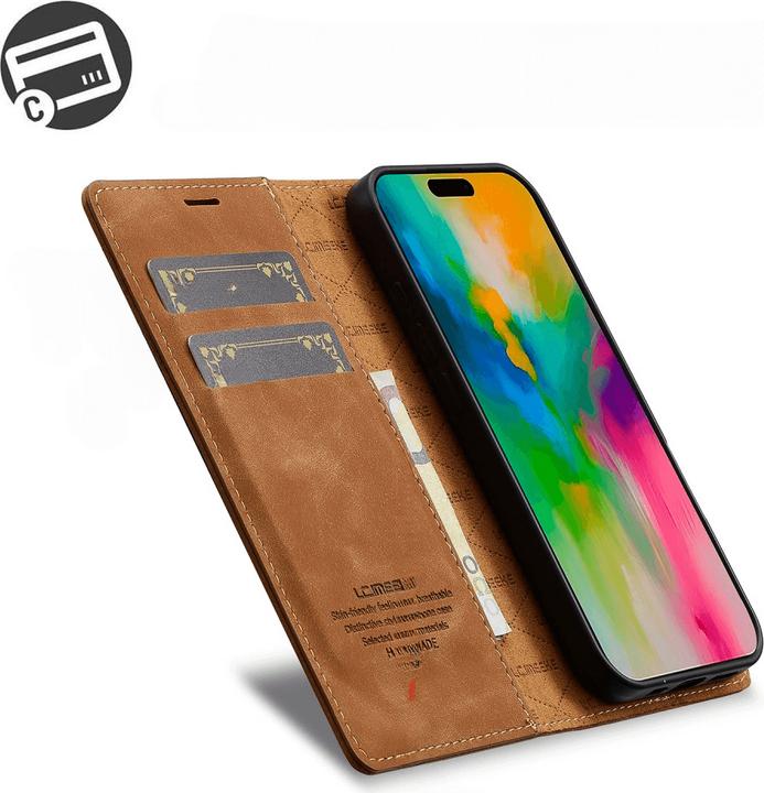 Produktbild LC.Imeeke iPhone 16 - Flip Case Vintage (Apple iPhone 16)