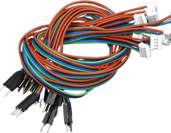 Produktbild DFRobot Gravity 4pin IIC/I2C/UART PH2.0 zu Dupont Male Kabel 30cm 10Stk