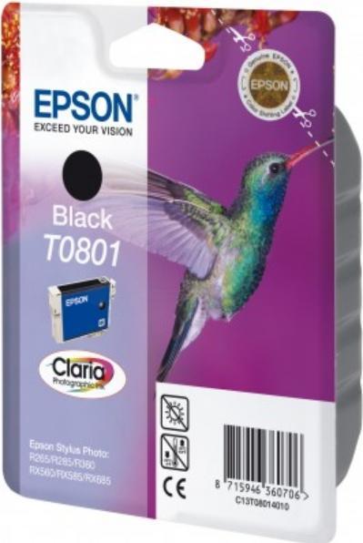 Image du produit Epson C13T08014011T0801 Cartouche d'encre noire 330 pages ISO/IEC 24711 74ml noir (CF)