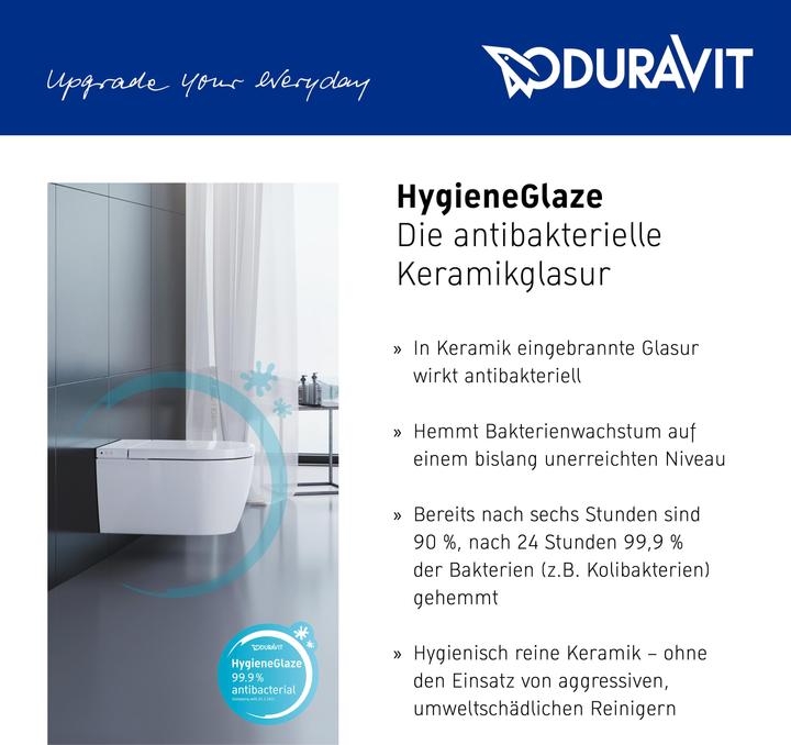 Produktbild Duravit Stand-WC DURASTYLE BASIC RIMLESS ti. 365x560mm Ab se HygieneGlaze weiss