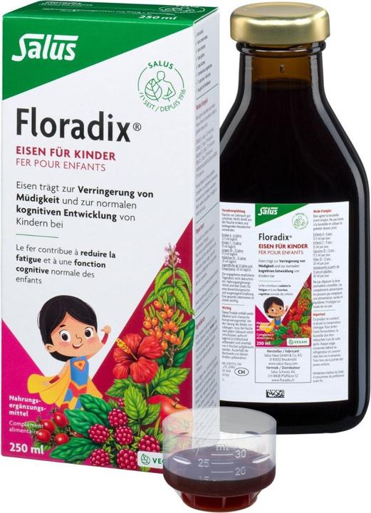 Actual product image Floradix Iron for children (1 Piece, Liquid, 606 g)