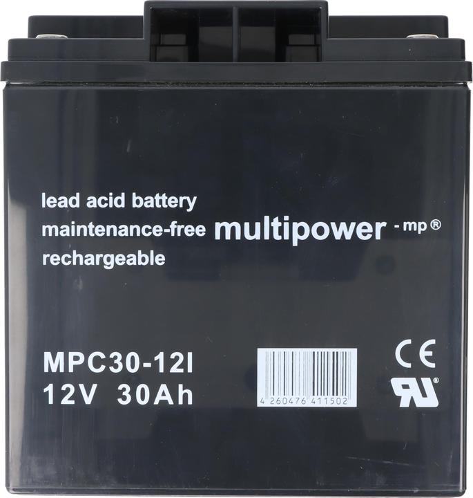 Produktbild Multipower Akku MP30-12C mit M6 Schraubanschluss (12 V, 30 Ah)