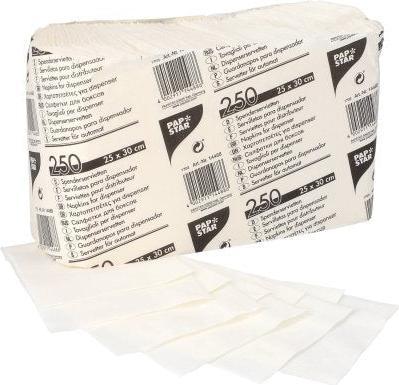 Nutritional values and ingredients Papstar Spenderservietten (250 x, 25 x 30 cm)