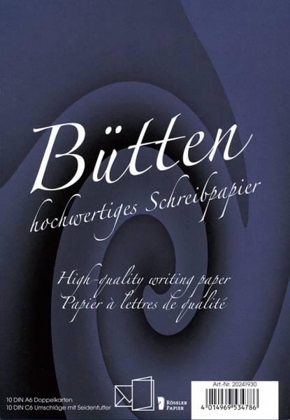 Productafbeelding Magni 20241930 - Handgeschept papier - dubbele kaarten DIN A6, 10 kaarten/ 10 sleeves, wit (A6, C6, 10 x)