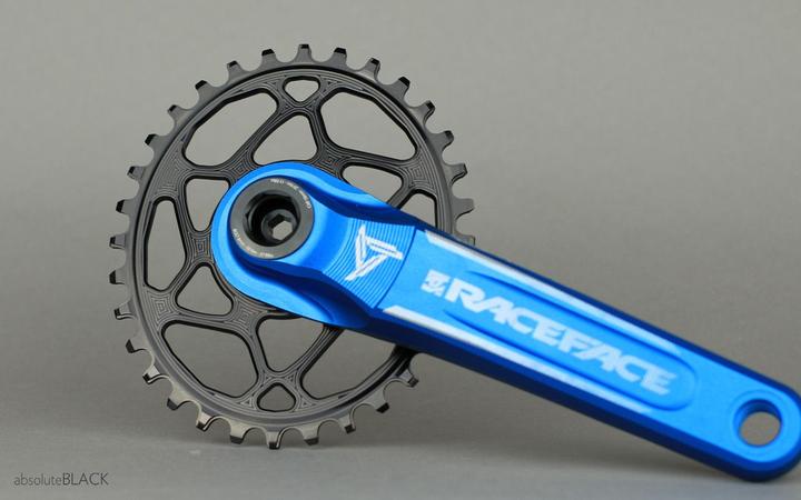 Actual product image AbsoluteBLACK aBLACK MTB OVAL RaceFace Cinch Direct Mount BOOST 148 (3mm offset) RED ROT (30)
