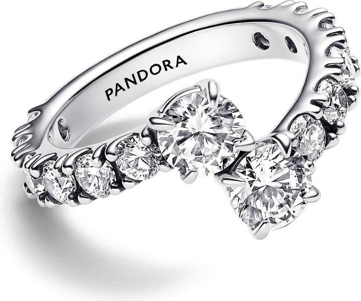 Produktbild Pandora Ring Sparkling Overlapping Band (54, 925 Silber)