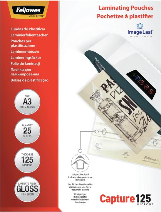 Image du produit Fellowes Capture 125 (A3, 25 pièce(s), 125 µm)