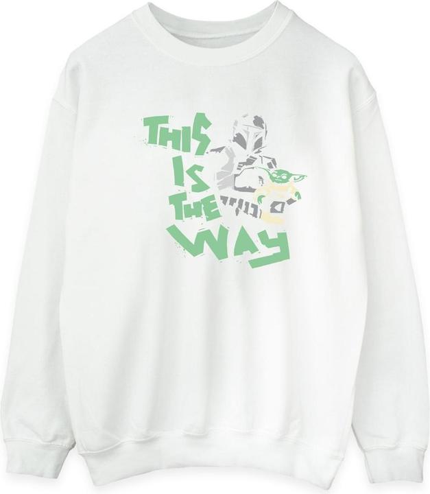 Actual product image Star Wars Mens The Mandalorian This Is The Way Duo Sweatshirt (M)
