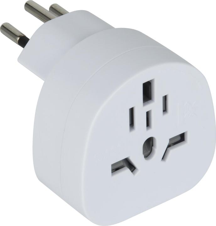 Actual product image Schönenberger Travel adapter World to Switzerland, white