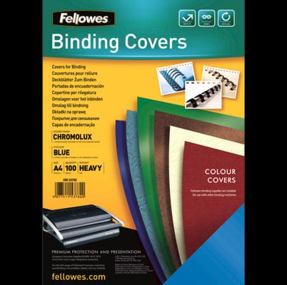 Produktbild Fellowes Chromolux Deckblatt, glänzend, blau