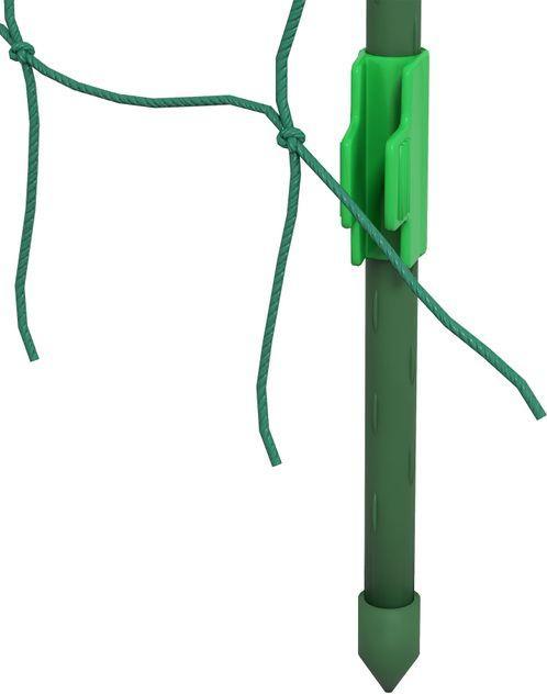 Actual product image Swisshandel24 Trellis, adjustable trellis, with net, steel, green, 144 x 167 x 206 cm (144 cm, 167 cm)
