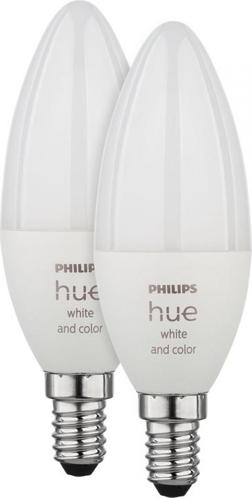Actual product image Philips Hue White & Color BT (E14, 5.30 W, 470 lm, 2 x, G)