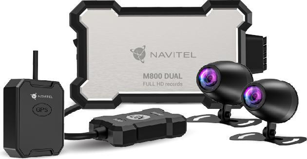 Devia Zãznamovã Kamera Na Motorku Navitel M800 Dual (Built-in display, Bluetooth, Night vision, GPS receiver, Built-in microphone, Full HD)