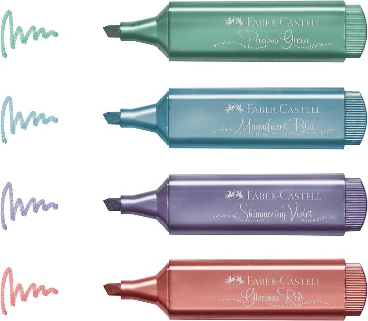 Actual product image Faber-Castell Textmarker 46 Metallic (Multicoloured, 5 mm, 8 x)