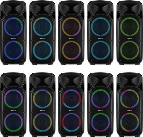 Produktbild Fenton Speaker Bluetooth - FT212LED MK2 karaoke box met LEDâ€™s, accu en microfoons - (Aktiv)