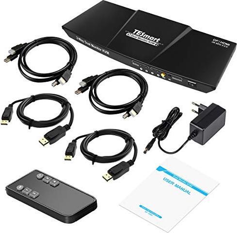 Produktbild TESmart Dual Monitor KVM-Switch