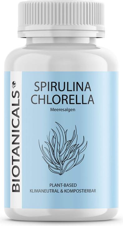 Biotanicals Spirulina + Chlorella 120 Kapseln (120 Stück, Kapseln, 60 g)