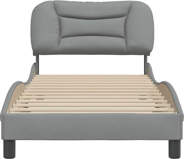 Produktbild VidaXL Bettgestell mit Kopfteil Stoff (90 x 190 cm)