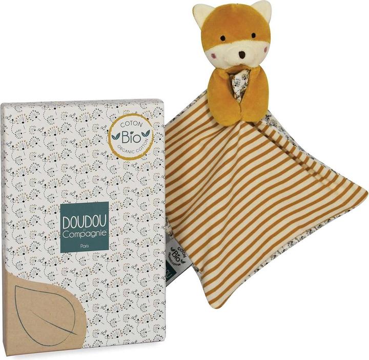 Doudou et Compagnie Fuchs Bio Schnuffeltuch 20cm 3x2 ass (MQ6) **