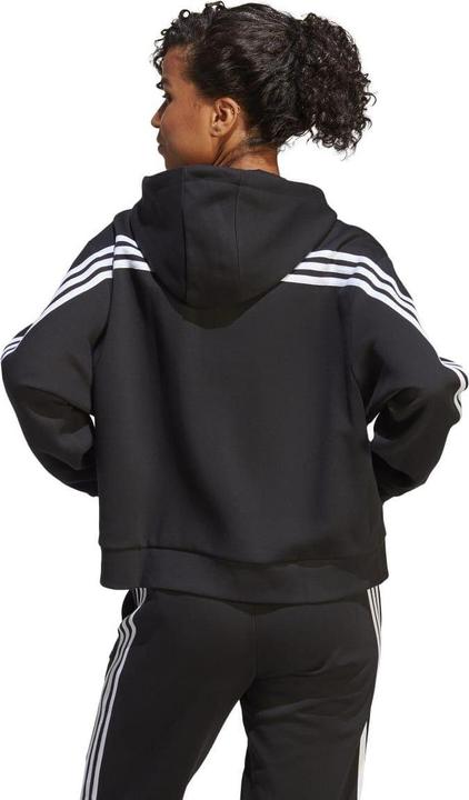 Immagine prodotto adidas Future Icons Felpa con Cappuccio e Zip Intera A Strisce Donna (XXS)