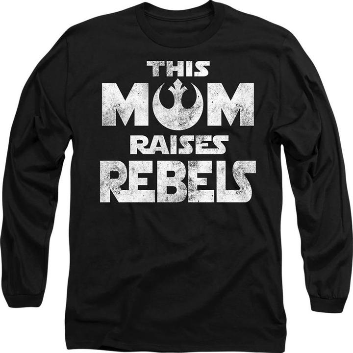 Star Wars Mom Raises Rebels TShirt Muttertag (L)