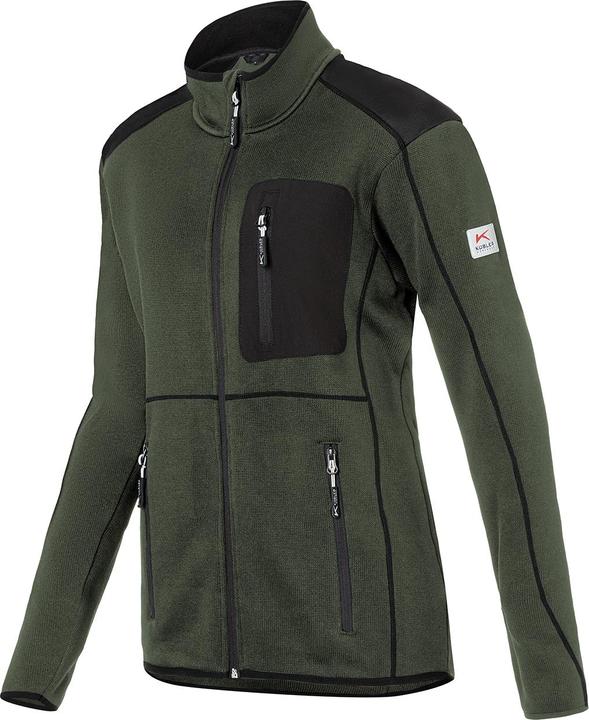 Produktbild Kübler Strickjacke Damen oliv/schwarz Form 1444 Grösse XL (XL)
