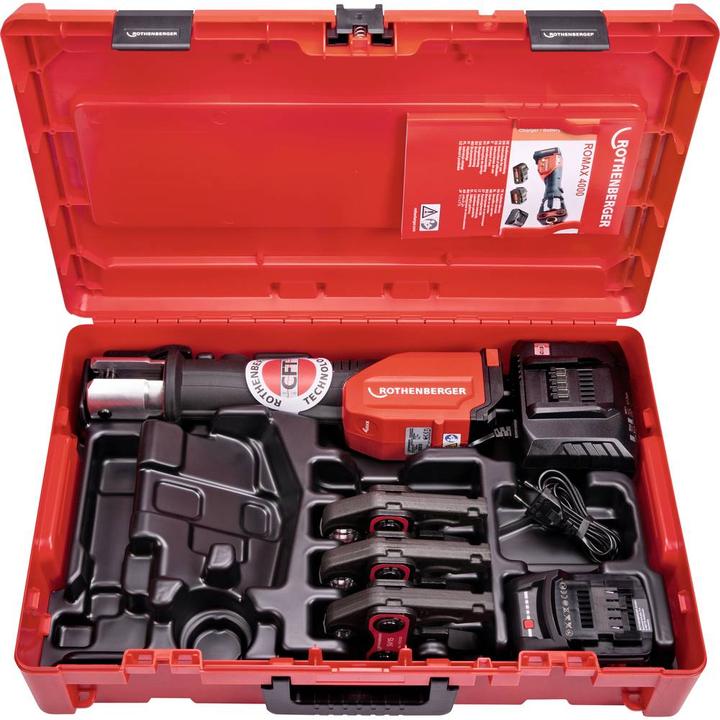 Image du produit Rothenberger SET de mâchoires de sertissage ROMAX 4000 SV15-22-28 mm, 1x 4.0 Ah