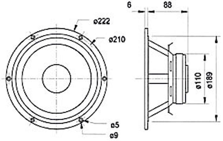 Actual product image Visaton Woofer GF 200, 2 x 4 Ohm