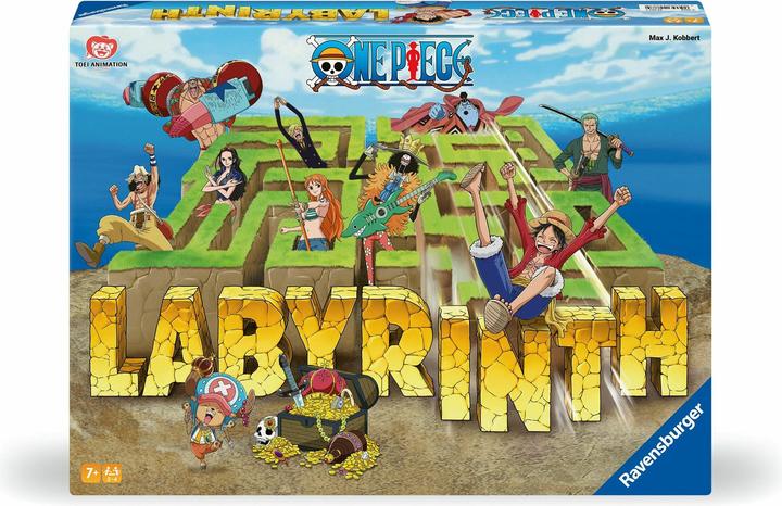 Produktbild Ravensburger 22887 - One Piece Labyrinth - Der Spieleklassiker für 2-4 Spieler ab 7 Jahren im Look (Deutsch, Spanisch, Französisch, Niederländisch, Italienisch, Portugiesisch, Englisch)