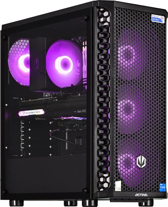 Produktbild Action Gaming Desktop PC (AMD Ryzen 5 5500U, 16 GB, 500 GB, Radeon RX 6600)