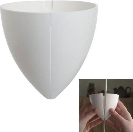 Produktbild Teknisk Belysnings Industri Baldachin 2-teilig Ø90 mm, Höhe 89 mm ABS weiss